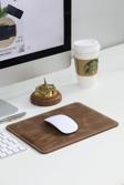 Guard Dikiş Detaylı Antik Kahverengi Hakiki Deri Mouse Pad 26X20 cm P26X20