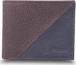 Guard Mat Bordo - Lacivert Yatay Hakiki Deri Cüzdan P1336