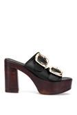 Miss Park Moda Pm183 K766 Kadın Topuklu Terlik Siyah