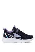 Ayakkabı Fuarı Elit Asmax513 Filet Kız Çocuk Klasik Sneaker Siyah - Lila