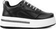 Ayakkabı Fuarı Elit Ysflt319C Kadın Klasik Sneaker Siyah - Beyaz