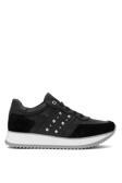 Mammamia D25Ya-560 Kadın Hakiki Deri Klasik Sneaker Siyah