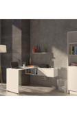 Yeti Mobilya Çalışma Masası 12073Clm Bilgisayar Masası Raflı Beyaz
