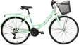 LOTUS ŞEHİR BİSİKLETİ 34 CM V 24 JANT 21 VİTES MİNT YEŞİL BEYAZ