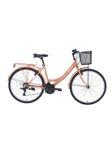 LOTUS ŞEHİR BİSİKLETİ 34 CM V 24 JANT 21 VİTES MERCAN BEYAZ