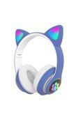 Rosepremium Sevimli Kedi Kulaklı Led Işıklı Kablosuz Kulaküstü Bluetooth Kulaklık Stn-28