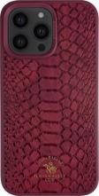 Mn6 Santa Barbara Polo Knight-İphone 14 Pro Kilif.Yılan Derisi Tasarımı.İphone 14 Pro Deri Kılıf