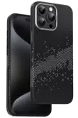 Fuchsia iPhone15 Pro Max Kevlar Manyetik Şarj Uyumlu Kılıf