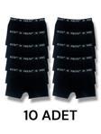 Pamuklu Likralı Erkek Boxer 10'lu Paket