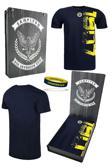 Fenerbahçe Orijinal Lisanslı Tribün 1907 Erkek T-Shirt+ Bileklik Set Hediyelik Ahşap Kutu
