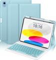 İpad 11 A16 2025 / 10. Nesil 10.9 Klavyeli Kılıf Bluetooth Kalem Bölmeli Koruyucu (Türkçe Klavye)