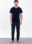 Estiva %100 Pamuk İnterlok Kısa Kol Erkek Pijama Takım 