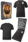 Galatasaray Orijinal Lisanslı Sıfır Yaka Siyah A Takım Antrenman T-Shirt Gs Aslan Baskılı Kutu