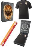 Galatasaray Orijinal Lisanslı Sıfır Yaka Siyah A Takım Antrenman T-Shirt + Şal Kaşkol Set