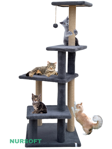 Premium Tırmalama Tahtası Çok Katlı Uzun Boy Büyük Boy Kedi Koltuk Tırmalama Koruyucu