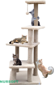 Premium Tırmalama Tahtası Çok Katlı Uzun Boy Büyük Boy Kedi Koltuk Tırmalama Koruyucu