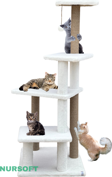 Premium Tırmalama Tahtası Çok Katlı Uzun Boy Büyük Boy Kedi Koltuk Tırmalama Koruyucu