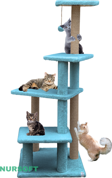 Premium Tırmalama Tahtası Çok Katlı Uzun Boy Büyük Boy Kedi Koltuk Tırmalama Koruyucu