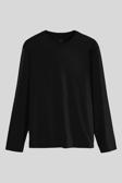 Siyah Standart Fit Basic O Yaka Erkek Sweatshirt - 87997