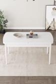  Fiona 80x132 Mdf Masa Metal Ayaklı Açılabilir Üst Kalite Mutfak Masası, Yemek Masası, Salon Masası