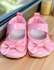 FİYONKLU RUGAN BEBE BABET PATİK Pembe