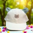 1/3 YAŞ KULAK DETAYLI ERKEK ÇOCUK KEP (48-50 CM) Ekru