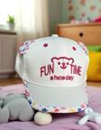 1/3 YAŞ FUN TIME KIZ ÇOCUK KEP (48-50 CM) BEYAZ