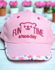 1/3 YAŞ FUN TIME KIZ ÇOCUK KEP (48-50 CM) Pembe