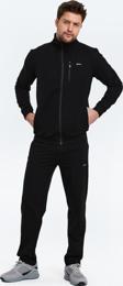 Slazenger ORAN I Erkek Fermuarlı Dik Yaka Cepli Siyah Spor Giyim