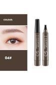 Secret Lift Kaş Maskarası,Kaş Kalemi Microblading Ucu Tırtıklı Likit Kaş Kalemi(Kahve)