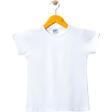 KISA KOL BASIC KIZ TSHIRT BEYAZ