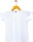 KISA KOL BASIC KIZ TSHIRT BEYAZ