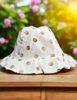 CAP&MORE 3/6 AY KIZ PUANTİYELİ FÖTR ŞAPKA-45CM Kahverengi