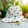CAP&MORE 3/6 AY KIZ PUANTİYELİ FÖTR ŞAPKA-45CM Yeşil