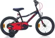 Carraro Red Eagle 16 jant (Mat Siyah, Kırmızı) Vitessiz Çocuk Bisikleti