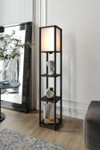 Sakura Raflı Lambader Siyah, 1. Sınıf MDF ve PVC Başlık