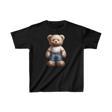 Unisex Çocuk Baskılı T-Shirt - Siyah