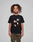 Çocuk Unisex Baskılı T-Shirt - Siyah