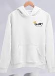 Kışlık Üç İplik Kapüşonlu SweatShirt - Beyaz