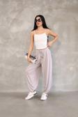 Osy Modal Yumuşak Dokulu Kumaş Şalvar Pantalon - Bej