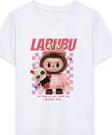 Kız Labubu Çocuk Baskılı T-Shirt - Beyaz