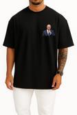 Oversize Vladimir Putin Cep Tasarımlı Unisex T-Shirt
