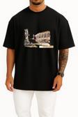 Oversize Verona İtaly Göğüs ve Sırt Tasarımlı Unisex T-Shirt