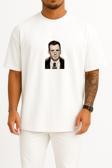 Oversize The Leftlovers Göğüs Tasarımlı Unisex T-Shirt