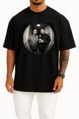 Oversize Putin Ve Kim Jong Un Göğüs Tasarımlı Unisex T-Shirt