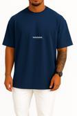 Oversize Hahahahah Random Gülmek Göğüs Tasarımlı Unisex T-Shirt