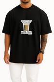Oversize Flört Edemem Ama Senin İçin Güzel Çay Yapabilirim Göğüs Tasarımlı Unisex T-Shirt
