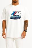 Oversize M Power E46 M3 Göğüs Tasarımlı Unisex T-Shirt