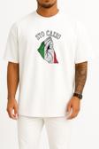Oversize Sto Cazzo İtalia Göğüs Tasarımlı Unisex T-Shirt