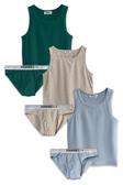 Yohannes Club, Erkek Çocuk, Pamuklu Slip&Atlet, Alt-Üst,  3 Çift Takım, 